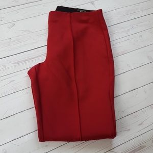 Express size small red mid rise legging